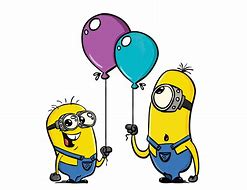 Image result for Minion Holding a Balloon