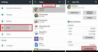 Image result for Delete App Cache Android