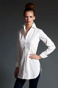 Image result for White Dress Shirt Tunic