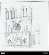 Image result for Notre Dame Chapel Sketch