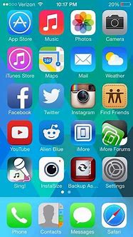 Image result for Apple iPhone 5 Home Screen