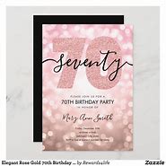 Image result for 70th Birthday Party Invite