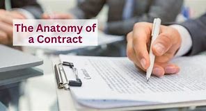 Image result for Anatomy of Contract