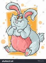 Image result for Fat Bunny Cartoon