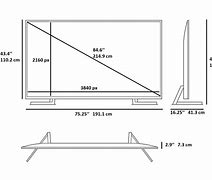 Image result for 80 Inch LCD TV Dimensions