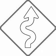 Image result for Winding Road Sign Clip Art