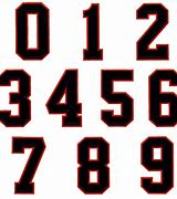 Image result for Number Fonts for Sports