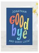 Image result for Goodbye Farewell Card