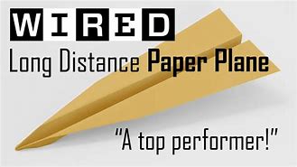 Image result for Long Distance Paper Airplane