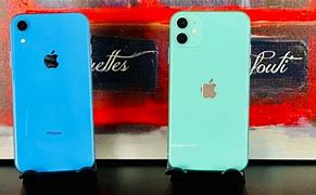 Image result for iPhone XR vs 11 Black in Person