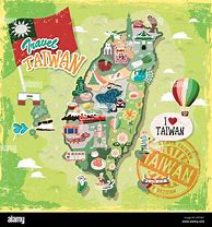 Image result for Taiwan Map for Travel
