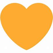 Image result for Orange Heart Emoji No Background