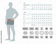 Image result for Hip Size Chart Male