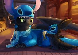 Image result for Stitch and Toothless Mune