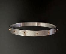 Image result for Silver and Gold Bangle Bracelet