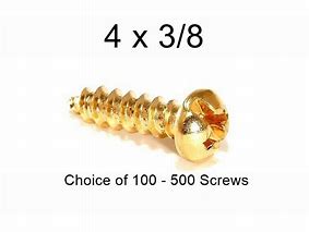Image result for 4 Inch Brass Screws