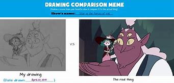 Image result for Drawing Comparison Meme