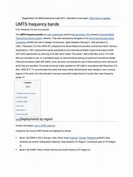 Image result for UMTS Frequency Bands