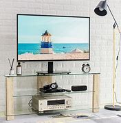 Image result for Table Top TV Enclosed in Stand