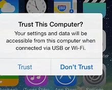 Image result for iPhone Trust Computer