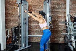 Image result for Cable Pull Exercise Machine Sit Down