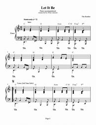 Image result for Simple Piano Sheet Music