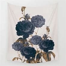 Image result for Flower Tapestry Blue
