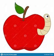 Image result for Maggot Apple Cartoon