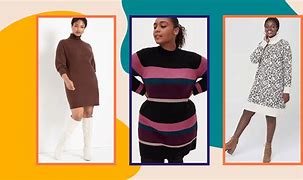 Image result for Plus Size Sweater Dress