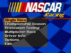 Image result for NASCAR Rivals Menu