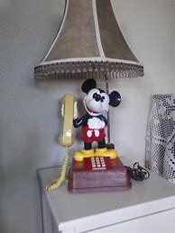 Image result for Vintage Mickey Mouse Phone and Lamp
