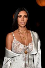 Image result for Kim Kardashian Wearing Bead Necklace