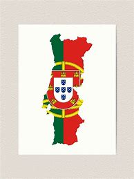 Image result for Portugal Map Art Print