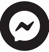 Image result for Messenger Black Icon Transparent