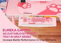 Image result for Computer Desk with an Adjustable Keyboard Tray