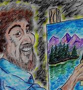 Image result for Bob Ross with Weed Cartoon
