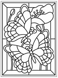 Image result for Mosaic Butterfly Coloring Pages