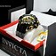 Image result for Invicta Watch Black and Gold