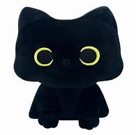 Image result for Plush Black Cat Anime