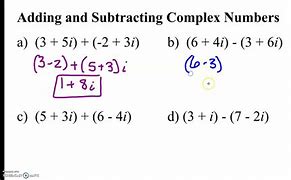 Image result for How to Subtract Complex Numbers