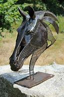 Image result for Metal Sculpture Wild Horses