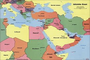 Image result for Israel and Middle East Map