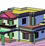 Image result for Draw a House in AutoCAD 2D
