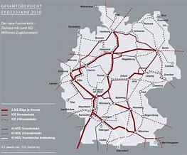 Image result for German Rail Network Map