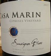 Image result for Casa Marin Sauvignon Blanc Cipreses