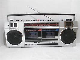 Image result for Sanyo CD Dual Cassette Boombox