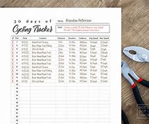 Image result for Cycling Log Template