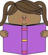 Image result for Girl Reading Book Clip Art