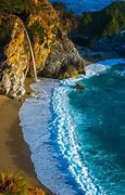 Image result for Famous Waterfall Big Sur Beach