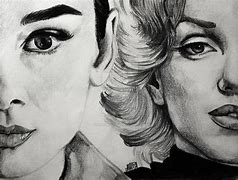 Image result for Audrey Hepburn Marilyn Monroe Art
